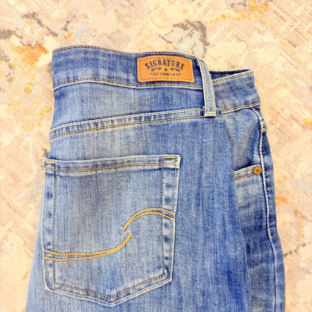 Levi's Blue Denim Mini Skirt
